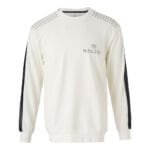 ekru omuz detaylı siyah şeritli MONEEY sweatshirt