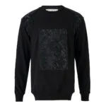 Erkek Siyah Kamuflaj Detaylı Oversize Sweatshirt 2