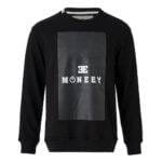Siyah “MONEEY” Baskılı Sweatshirt – Unisex
